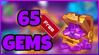 HOW TO GET 65 GEMS FOR FREE !!! Rush Royale