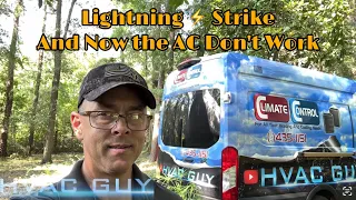 After A Lightning Strike It Could’ve Been Much Worse! #hvacguy #hvaclife