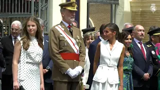 La princesa Leonor eclipsa a la reina Letizia en su primera visita a la Academia Militar de Zar