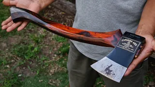The process of making a beautiful axe handle from Siamese rosewood