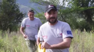 Entrenamiento en la base de la Campaña Colombiana Contra Minas