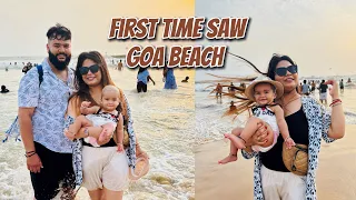 Goa beach 1st time 😍| Night Market | @SimNikVlogs