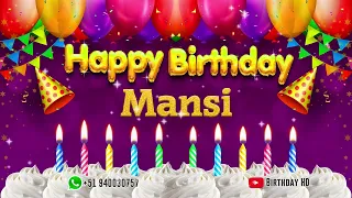 Mansi Happy birthday To You - Happy Birthday song name Mansi 🎁