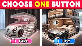 Choose One Button! 💙🎁🎀  BOY or GIRL Edition | Daily Quiz