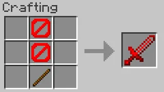 Minecraft but you can craft swords from BARRIERS...