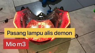 Variasi Motor Cara pasang lampu alis demon mio m3