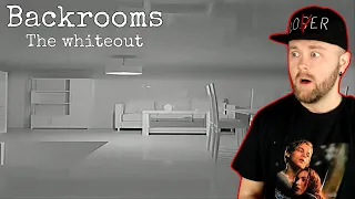 Backrooms - The Whiteout (Exploration Footage) REACTION!!