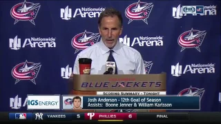 John Tortorella tells it like it is after the Blue Jackets' 7-0 win