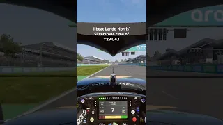 I beat Lando Norris’ Silverstone Pro challenge #f123 #f123prochallenge #mclarenchromelivery #mclaren