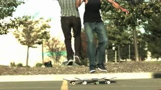 Slow motion skateboarding: Brian Martin gets goofy (1000 fps)