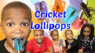 Bug Eating Challenge Cricket Lollipop/sucker