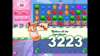 Candy Crush Saga Level 3223 (3 stars, No boosters)