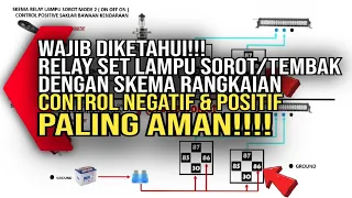 🟡 ( SKEMA RANGKAIAN ) PENGENDALI NEGATIF & POSITIF | WIRING SET NEGATIVE  AND POSITIVE CONTROLLER