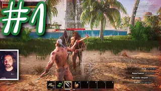 Jogando pela 1º vez o ONLINE de CONAN EXILES AGE OF SORCERY update 3.0 #1