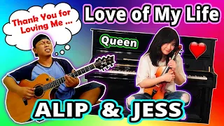 Alip Ba Ta & Jess Mancuso – Collab – Love of My Life (Cover) – Queen – Vocals, Guitar, Piano, Violin