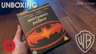 Batman & Robin 4k UltraHD Blu-ray Collector’s Steelbook limited edition unboxing