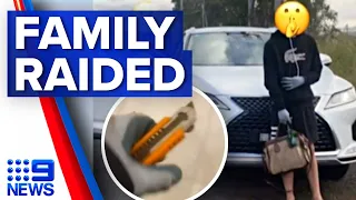 Family raided by knife-wielding gang while they sleep | 9 News Australia