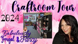 Craftroom Cleanup and Tour 2024, see the mess that the year began with and how it all looks now.