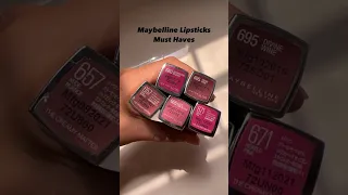 MAYBELLINE Color Sensational Creamy MATTE Lipstick  #lipstick #makeup #lipstickshades #maybelline