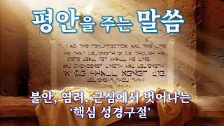 [평안을 주는 말씀] 불안, 염려, 근심에서 벗어나는 핵심 성경구절 (BGM 찬양하는 JOY쌤 임재찬양연주)