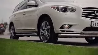 INFINITI JX35. Защиты из нержавеющей стали RUSSTAL. Как сохранить свой бампер при парковке.