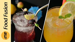 Bubbly Summer Drinks (Mocktails) Recipe by Food Fusion