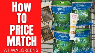 How to PRICE MATCH at Walgreens! Easy With or without using coupons
