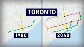 Evolution of the Toronto Subway 1954-2030s (animation)