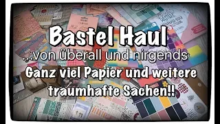 Bastel Haul (deutsch) Tedi Haul, Scrapbook basteln mit Papier, Inspiration, DIY