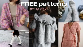 13 FREE Knitting Patterns for Spring 🌸