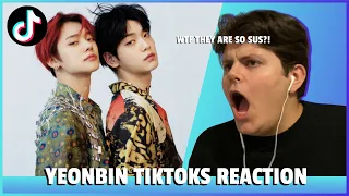 Gay Guy Reacts to SUPER SUS YEONBIN TikToks!! (Yeonjun & Soobin TXT)