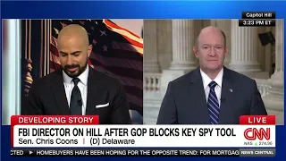 Senator Coons appears on CNN News Central with Boris Sanchez on April 11, 2024