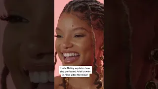 Halle Bailey On How She Perfected Ariel’s Swim In 'The Little Mermaid' #Shorts