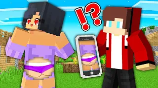 JJ Pranked Aphmau by PHOTO CAMERA in Minecraft (Maizen Mazien Mizen)