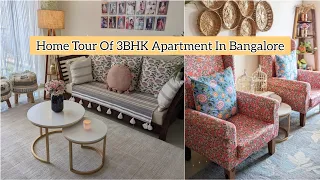 My Home Tour || Inside 3BHK In Bangalore || Elegant Decoration Ideas 🏡 मेरे घर का Full Tour