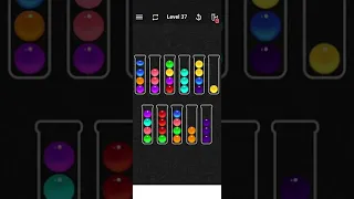 ball sort color water puzzle level 37