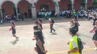 Escuela Secundaria Lázaro Cárdenas del Rio en el Desfile 16 de Septiembre 2023 último recorrido