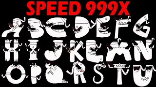 Alphabet Lore But Everyone X Full Version Monster Evil Speed 999X
