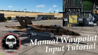 DCS: F/A-18C Hornet | Manual Waypoint Tutorial!
