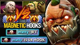 Immortal Pudge VS Immortal Invoker Mid!!! Epic Magnetic Hooks | Pudge Official