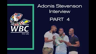 Adonis Stevenson interview Part 4 by Cynthia Conte