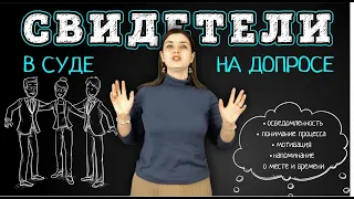 Как правильно готовить свидетелей к допросу в суде | Можно ли врать в суде?