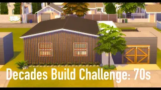 Decades Challenge: 70s | Sims 4 Speed Build