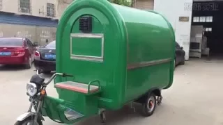 Electric tricycle food trailer food cart