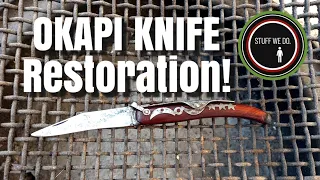 How to restore an old Okapi Knife and flush the pivot. Also a nice Prego Braai/BBQ. Happy Sunday!