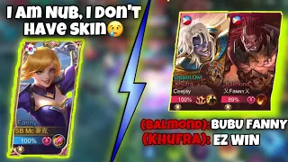 No skin fanny prank🤣 | They think I’m nub | Mobile legends