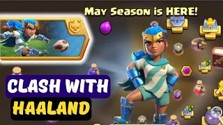 Clash with haaland | coc football season event fully explained May 2024 (clash of clans)