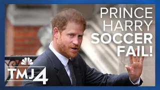 Today's Talker: Prince Harry fails at soccer on live TV