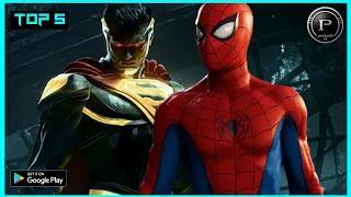 Top 5 marvel and dc games for Android 2021/high graphic marvel & dc games /prakash Gamming Tamil