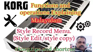 Style record menu. Video no. 4